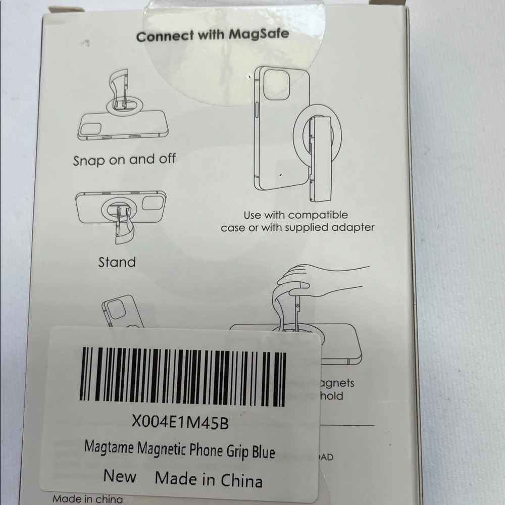 MagSafe Compatible Magnetic Phone Grip & Stand - Black